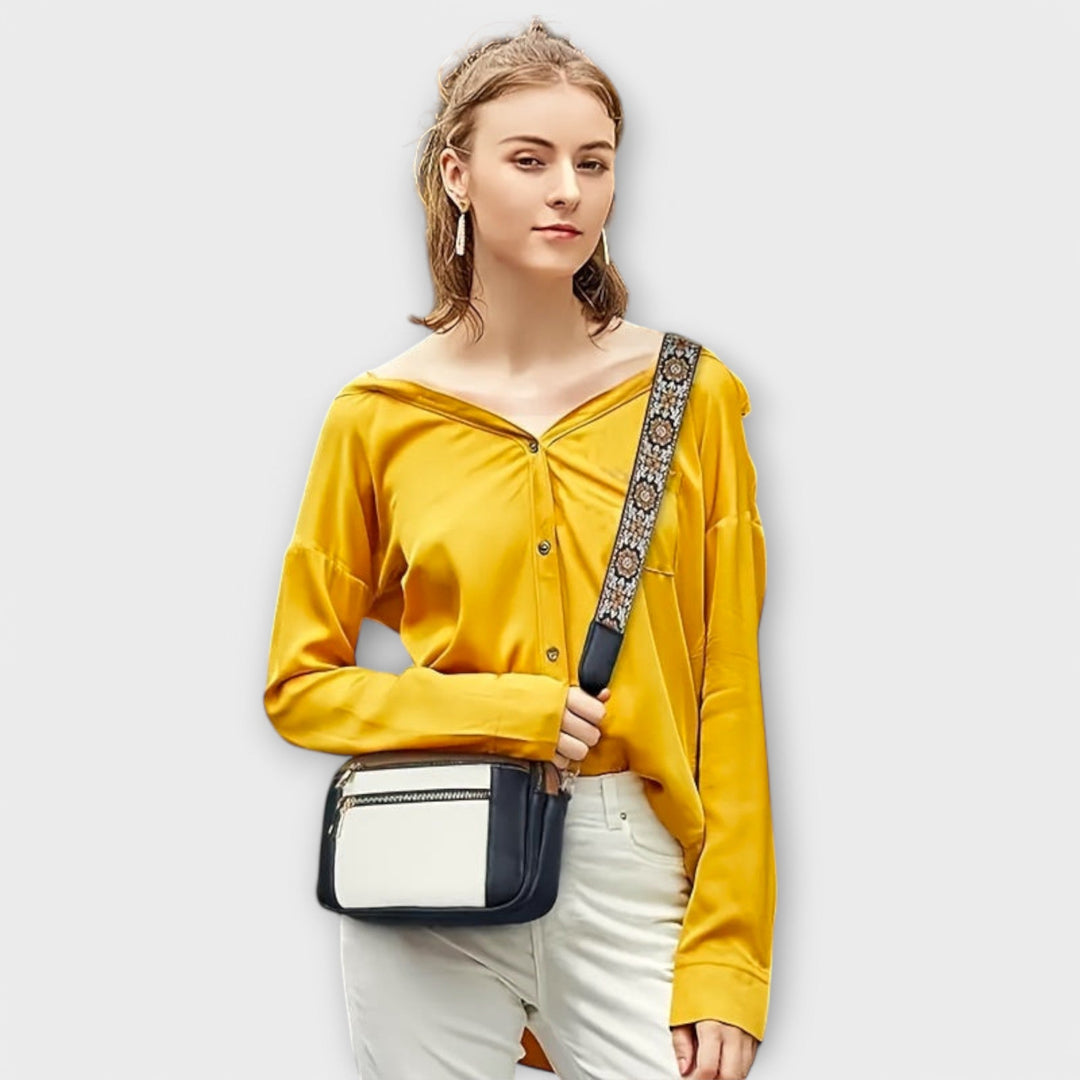 Sara. - Crossbody Tasche aus veganem Leder