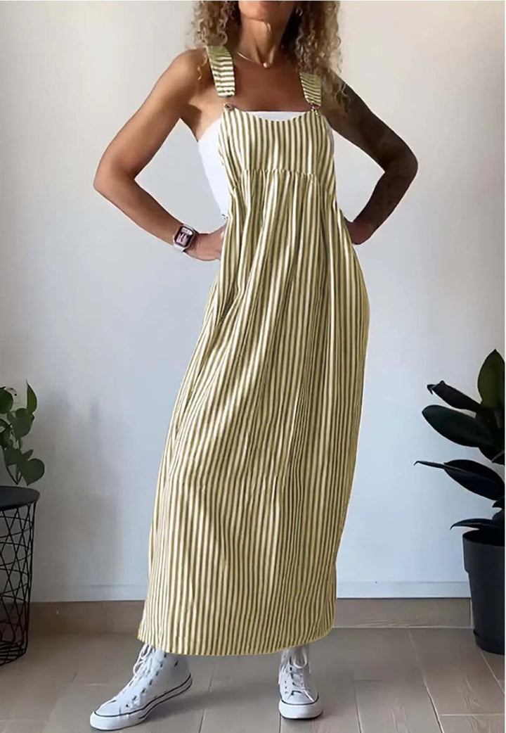 Camille | Afslappet Stribet Jumpsuit