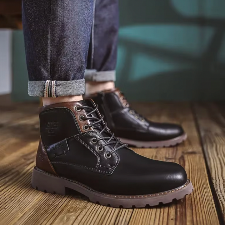 Aaron™ | Klassiske Vintage Læderstøvler
