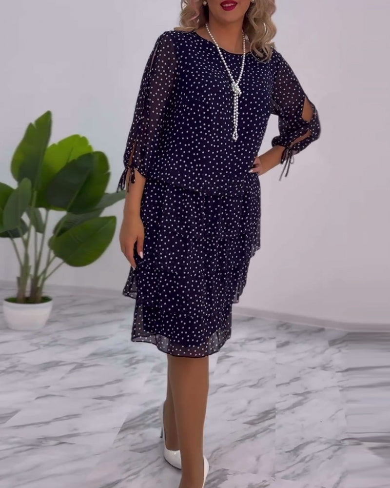 Julie | Elegant Prikket Kjole