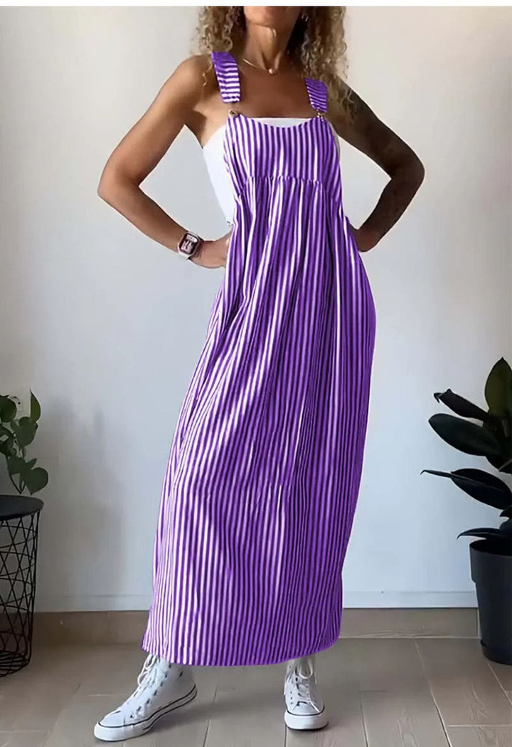 Camille | Afslappet Stribet Jumpsuit