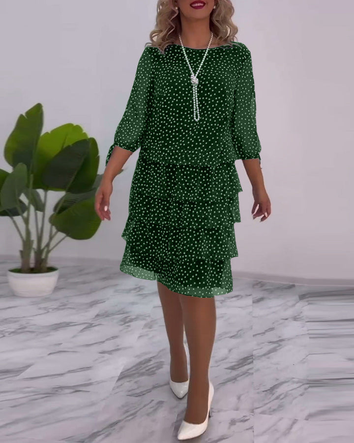 Julie | Elegant Prikket Kjole