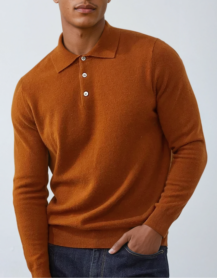 Polo Cashmere Klassisk – Brun