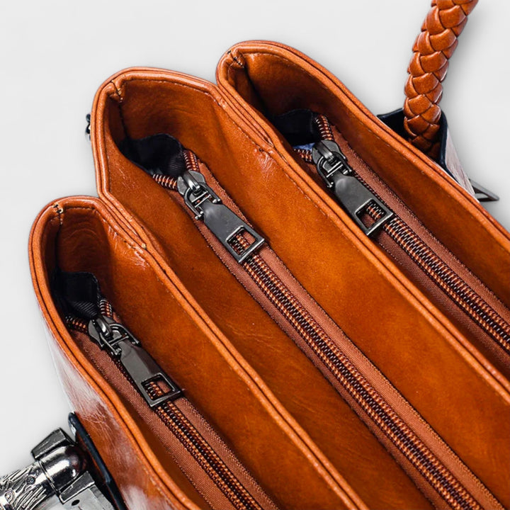 Emilie. - Elegant Læder Duffelbag