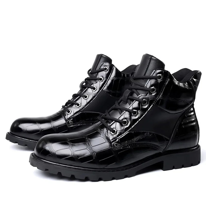 Rendell™ | Croco Læderstøvler