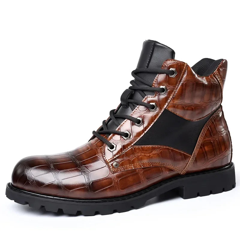 Rendell™ | Croco Læderstøvler