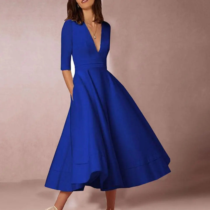 Rebekka | Feminin Midi-Kjole