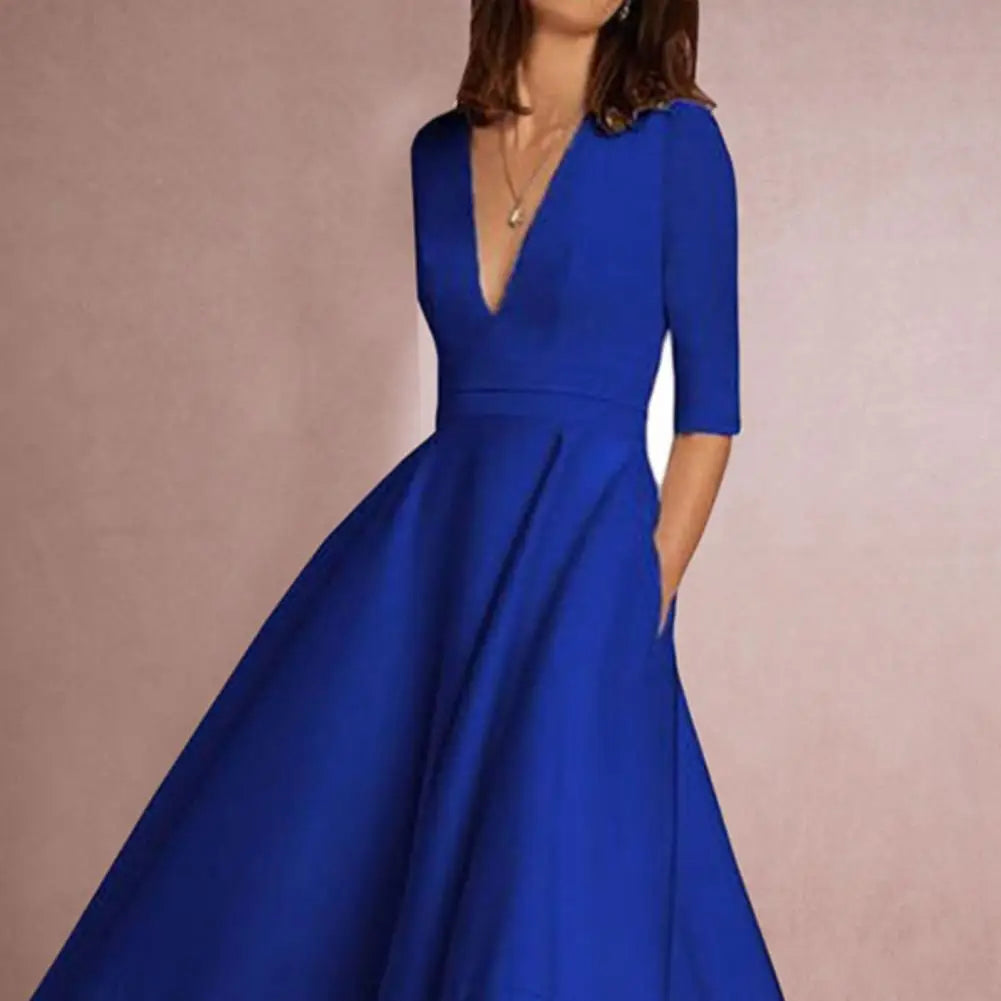 Rebekka | Feminin Midi-Kjole