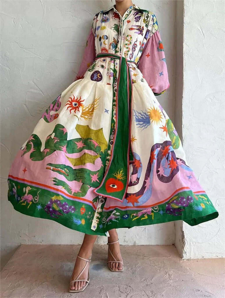 Dorthe™ | Elegant Italiensk Maxi Kjole