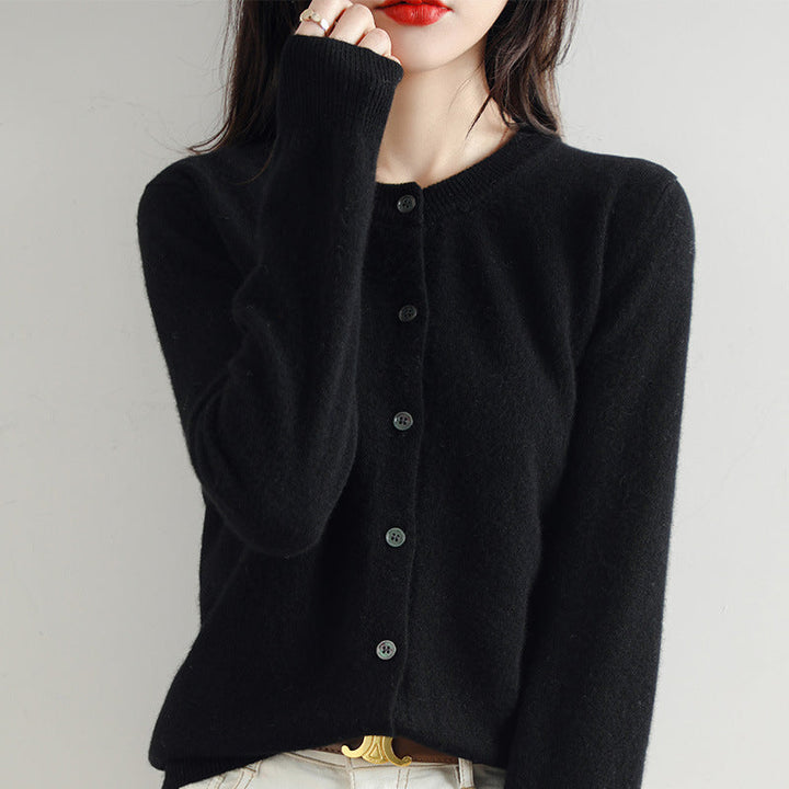 Jade™ | strikket cardigan med lange ærmer