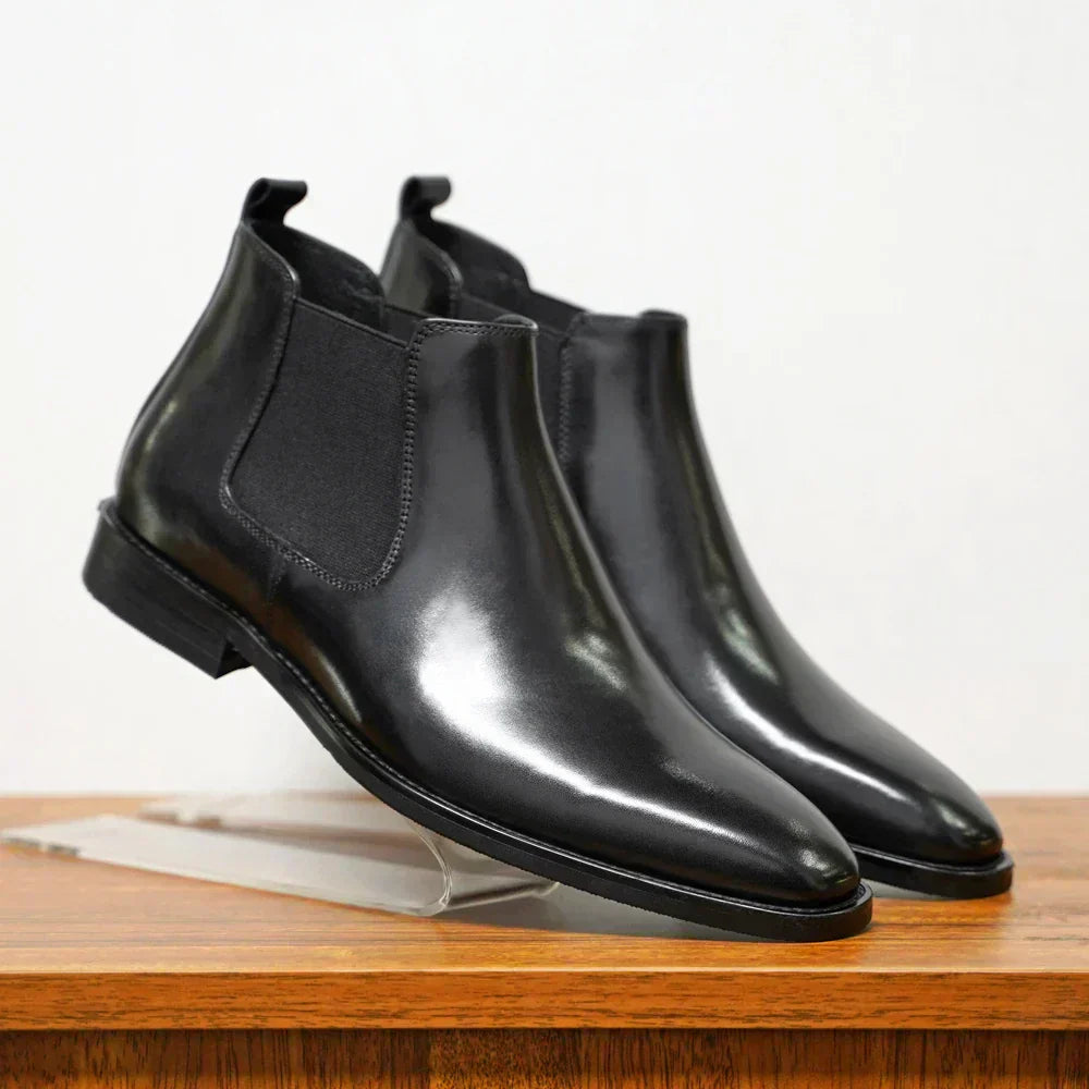 Kasper™ | Elegante Chelsea-støvler i læder